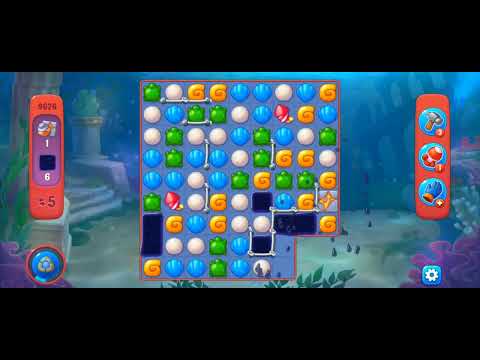 Fishdom Hard Level 9626 (with Double Lightning and Hammer) @choraelmin