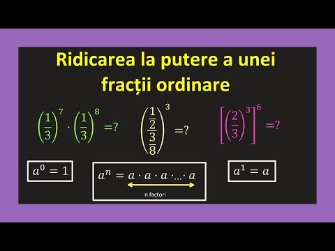 Ridicarea la putere a fractiilor ordinare exercitii fractii puteri clasa 5(Invata Matematica Usor)