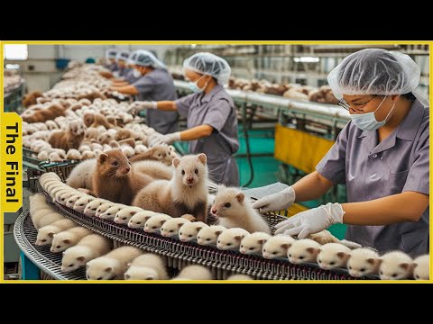 How the Chinese Earn 10 Million USD from Mink Fur Farms | Food Processing Machines