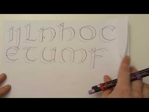 Kaligrafija 13 - uniciala (ponovitveni video)