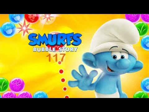 Smurfs Bubble Story ep. 117 - Boost to Bubble Pop, or Do Not Pass - YouTube