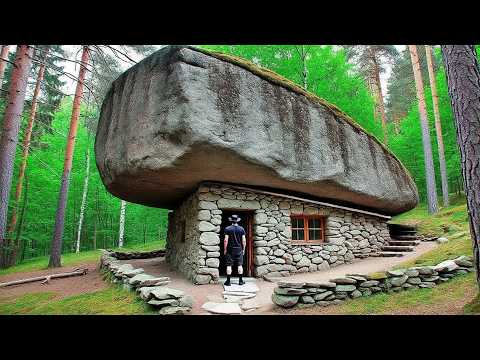 3 Days Alone in the Forest | Building a Warm Cave Shelter, Fishing and Cooking Survival