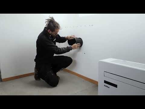 Easy installation of the GAW 30 ECO monoblock air conditioner