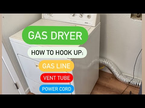 How To Install A Gas Dryer! It’s Easy!