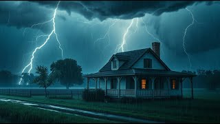Powerful Night Thunderstorm 🌧️ Sleep, Relax, Focus  ASMR Ambience
