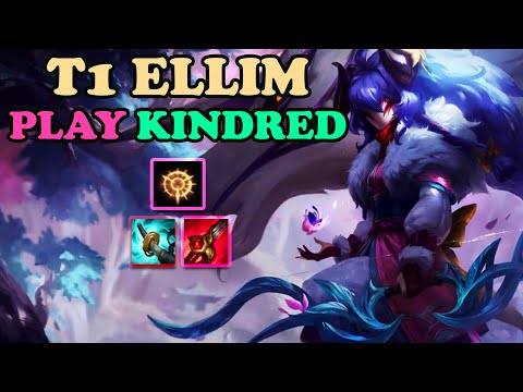 T1 ELLIM PLAYS JUNGLE KINDRED VS KARTHUS - KR CHALLENGER PATCH 10.20