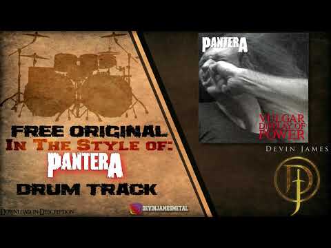 Pantera Styled Free Original Drum Track - 135 BPM (FREE WAV & MIDI DOWNLOAD)
