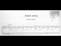 William Sheller - Aidan Song (Epures) - Piano + Partition