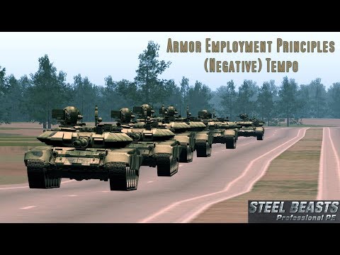 Armor Employment Principles: Negative Tempo (Steel Beasts ProPE Footage)