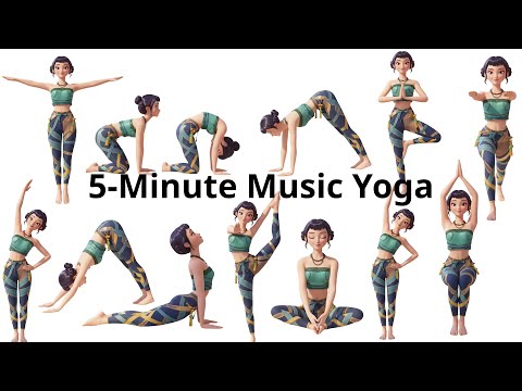 5-Minute Kids Music Yoga | Stretch to the Beat for Fun & Energy