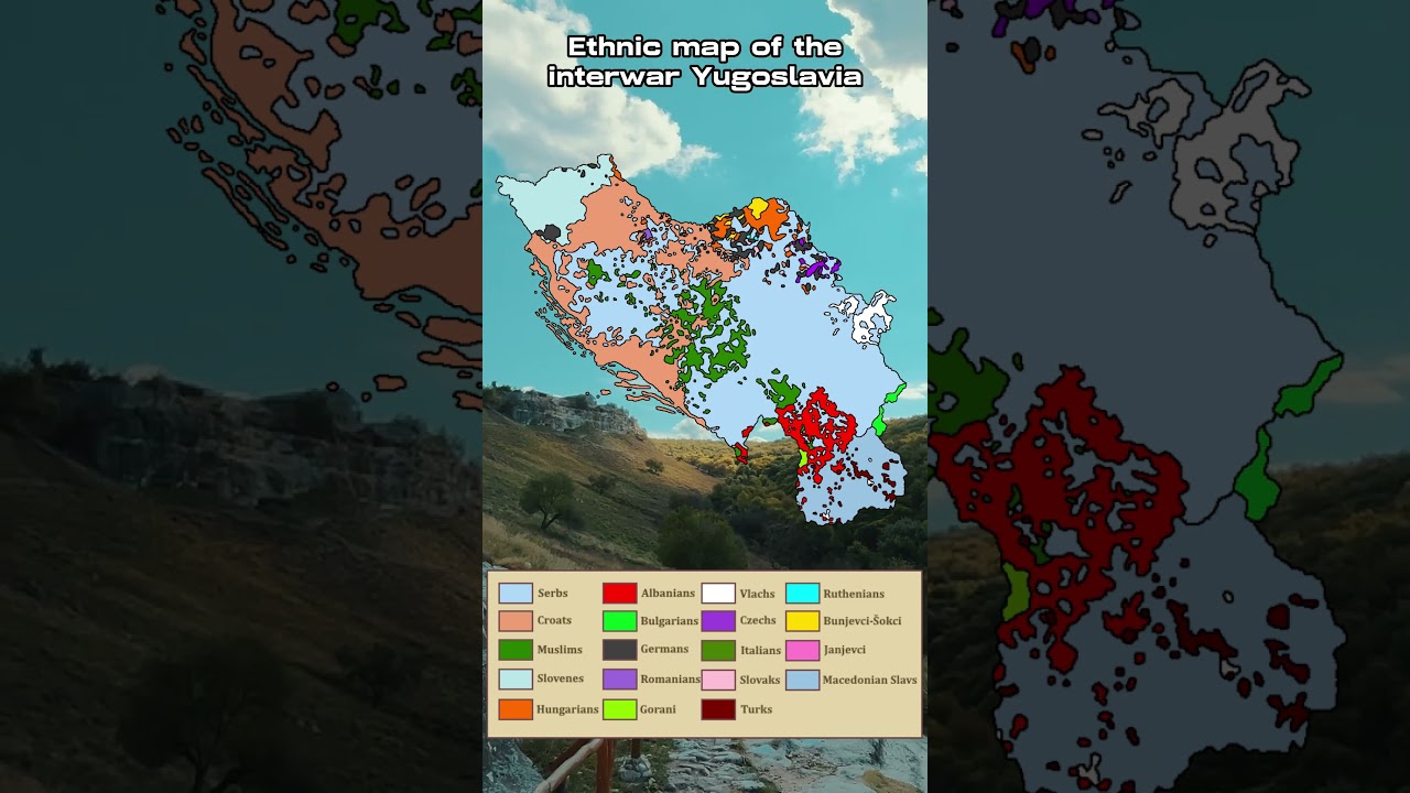 Ethnic map of the Kingdom of Yugoslavia (1940)