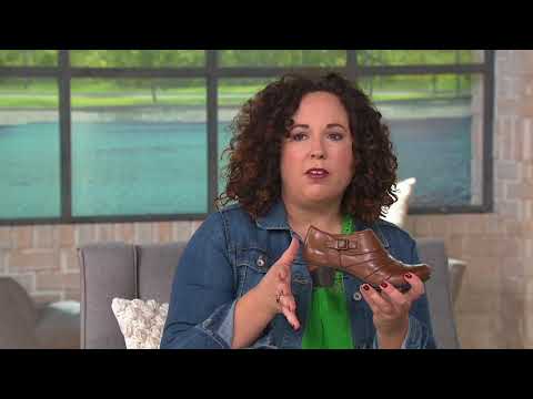 Earth Leather Side Buckle Shooties - Dawn on QVC