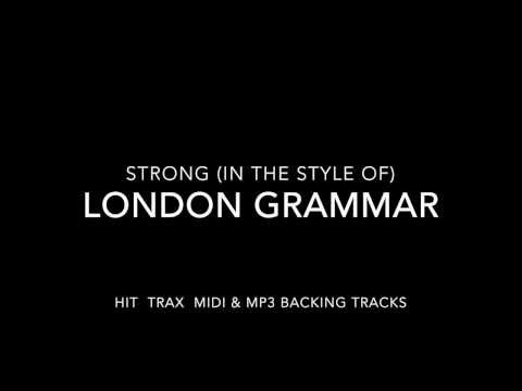 Strong (in the style of) London Grammar MIDI File MP3 Backing Track