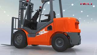 Forklift Diesel HELI CPCD 30 WS1H 3 TON