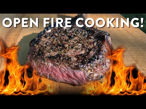How to Cook a Steak Over an Open Fire | RV Cooking Meals