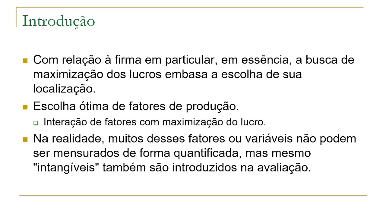 Economia Industrial | Localização Industrial, Polarização e Regionalização pt.1