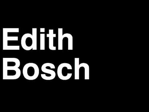 How to Pronounce Edith Bosch Netherlands Bronze Medal Women's Judo London 2012 Olympics Video