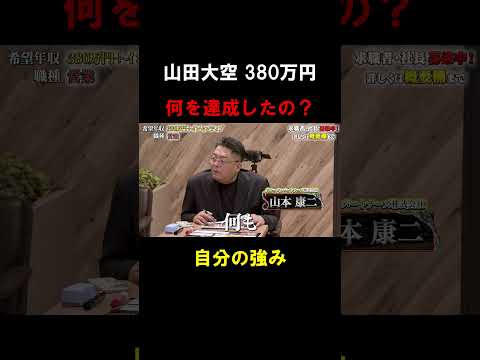 経済学科 自分の強み【山田大空】希望年収380万円