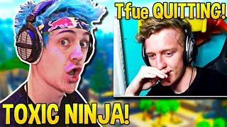 TOXIC NINJA is BACK! Tfue QUITTING Competitive Fortnite! - Fortnite Moments