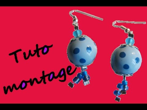 comment monter des boucles d'oreilles en fimo