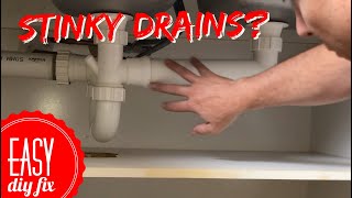 How to Clean Stinky Kitchen Sink Drain!