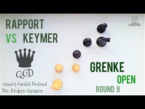 Vincent Keymer refutes Rapport's piece sacrifice in cold blood ⎸2018 Grenke Open, Round 9