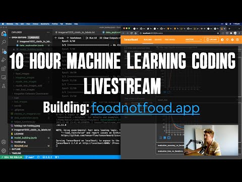 Building a machine learning app | 10 hour coding livestream