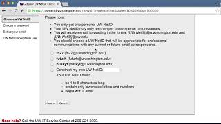 Setting Up Your UW NetID