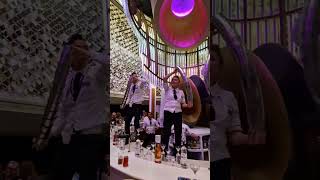 The Greatest Bartending Show - Celebrity 2025 President's Cruise Farewell Toast. #shorts