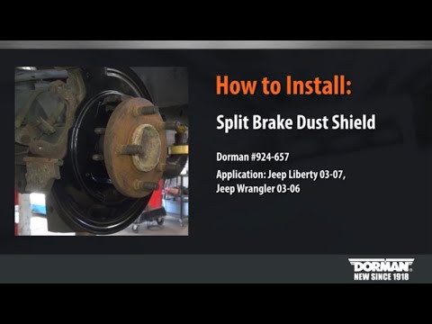 Split brake dust shield installation by Dorman Products