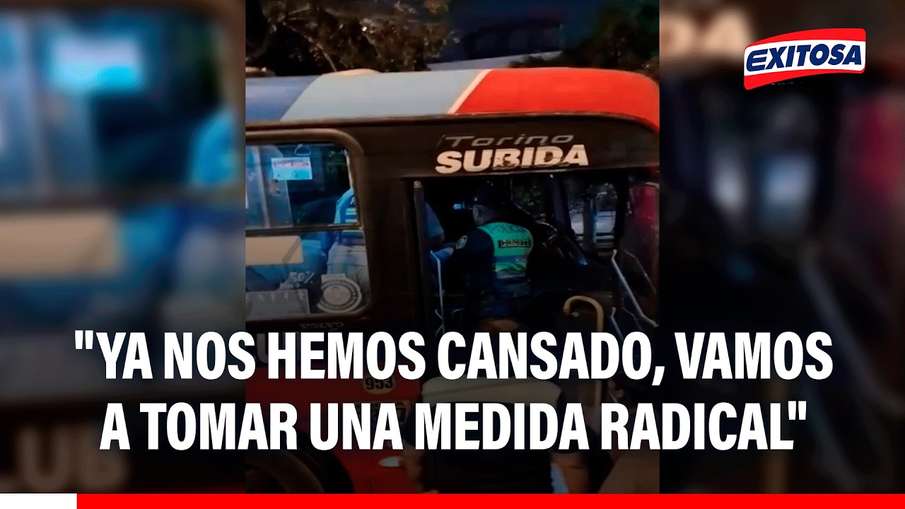 🔴🔵 Transportistas del Cono Este se pronuncian tras atentado: "Vamos a tomar una medida radical"