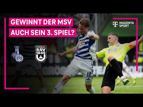 MSV Duisburg – SSV Ulm 1846, Highlights mit Live-Kommentar | 3. Liga | MAGENTA SPORT