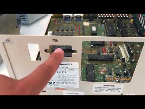 Commodore Amiga 2000 review and upgrade with Indivision ECS Scandoubler Flicker Fixer Gotek drive