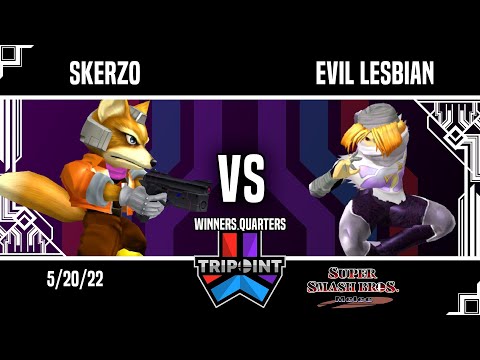 Tripoint Smash 144 - Winners Quarters - Skerzo(Fox) Vs. evil lesbian(Sheik)
