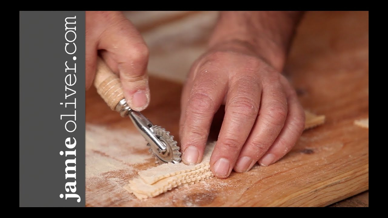 How to shape farfalle pasta: Gennaro Contaldo