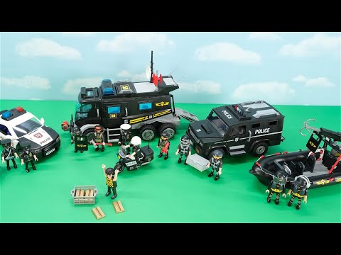 Huge Playmobil Police Swat Collection! City Action Police, Car, Boat, Motorcycle, Undercover Unit