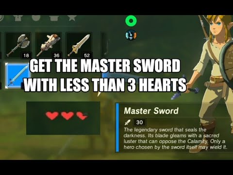Get The Master Sword With Only 3 Hearts Glitch, Works In 2022 Zelda BOTW Breath Of The Wild