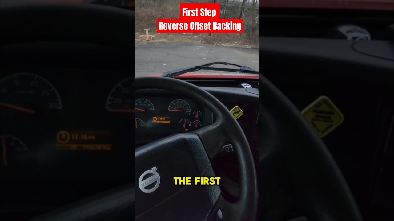 First Step to Reverse Offset Backing! 🚛 #TrailerBacking #DrivingTips
