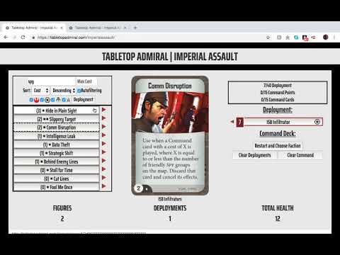 Spy Trait Command Cards Overview (Star Wars: Imperial Assault)