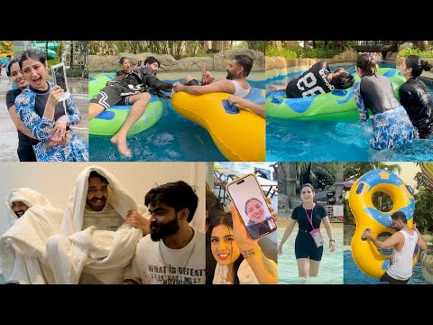 POOL MASTI AT VIN WONDERS | MIDNIGHT KRTA SCARY PRANK | WATER PARK RIDES GONE WRONG | INDER & KIRAT