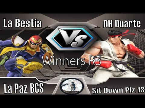 Sit Down Plz #13 - La Bestia (Captain Falcon) Vs. DH | Duarte (Ryu) - Winners R3 - Smash 4