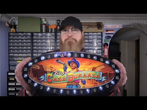 Inside a casino slot-machine topper (top sign)