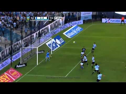 Boggino al travesaño. Racing 2 - Temperley 0. Fecha 3. Primera División 2015. FPT.