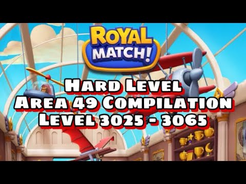 Royal Match Hard Level Area 49 Compilation | Level 3025 - 3035 - 3045 - 3055 - 3065 | Jatim Indo