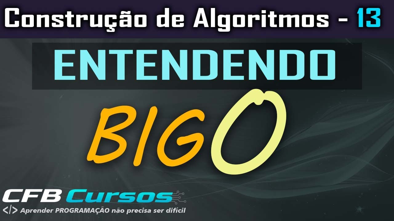 Entendendo a notação big O - Construção de Algoritmos  - Aula 13