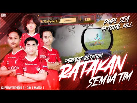 UHIGH 9 KILL DI PMPL SEA MATCH !! RED ALIENS MENGGILA TOTAL 19 KILL !! UHIGH PUBG MOBILE