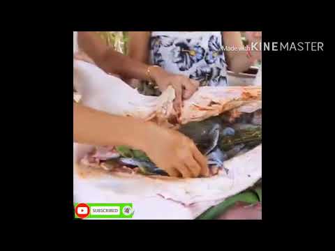 Yummy cooking BBQ Pork with crab recipe - cooking skill