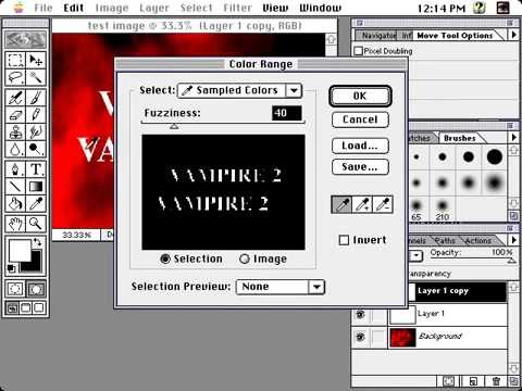 Amiga A600 Vampire 2 Black Running Adobe Photoshop Mac Fusion