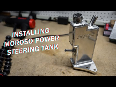 Moroso Power Steering Tank Installed on an NC Miata