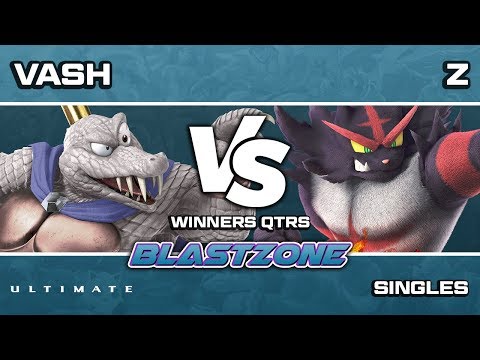 PSG Blastzone: Z (Incineroar/Hero) vs Vash (King K Rool/Hero) - Winners Qtrs